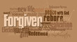 © gdarts - Christian forgiven word montage