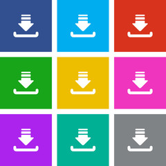 Poster - App Icon Metro Style - 9 Colors