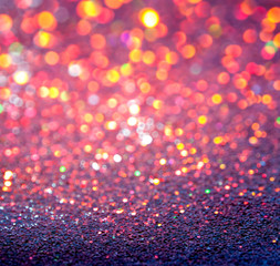 Wall Mural - bokeh lights background with multi colors with motion blur.