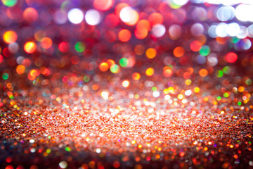 bokeh lights background with multi colors  motion blur.