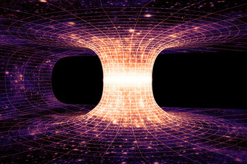 A wormhole, or Einstein-Rosen Bridge, is a hypothetical shortcut connecting two separate points in spacetime.