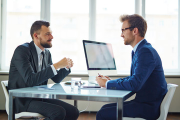 Canvas Print - Business talk