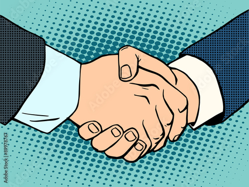 Fotografía Handshake business deal contract