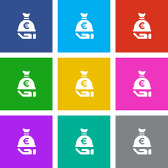 Wall Mural - App Icon Metro Style - 9 Colors