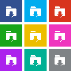 Canvas Print - App Icon Metro Style - 9 Colors