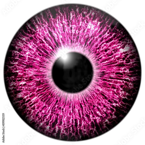 Naklejka - mata magnetyczna na lodówkę Purple eye