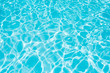 Pattern of blue water suface in swimming pool