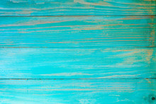 Blue Painted Old Wooden Background