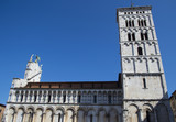 historic church facade in lucca tuscany