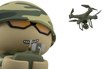 Mini Soldier With Drone.