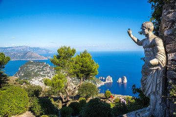 Capri island in  Italy