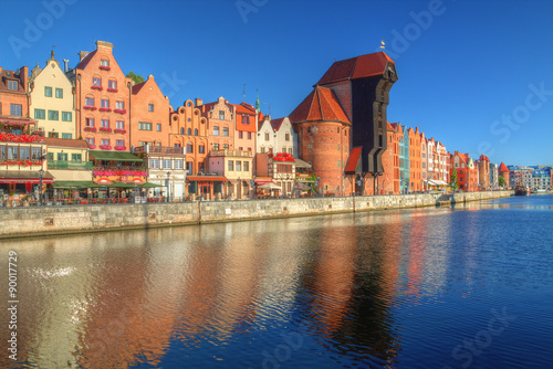 Nowoczesny obraz na płótnie Gdańsk w słoneczny dzień