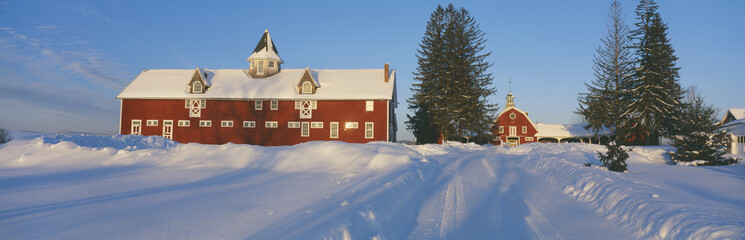 Wall Mural - Winter in New England, Mountain View Farm, Lyndonville, Vermont