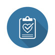 Health Tests and Medical Services Icon. Flat Design. Long Shadow
