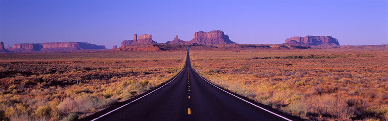 this is route 163 that runs through the navajo indian reservation. the road runs up the middle and g