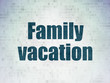 © Maksim Kabakou - Tourism concept: Family Vacation on Digital Paper background