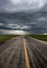 Wall Mural - Storm Clouds Prairie Sky