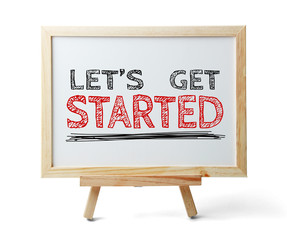 Wall Mural - Let us get started