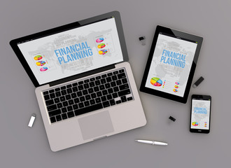 Canvas Print - responsive design financial planning zenith view