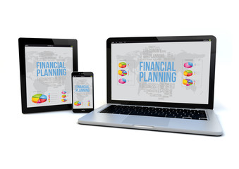 Canvas Print - responsive financial planning concept