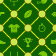 Seamless background with American football icons for your design