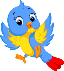 Wall Mural - cute bird cartoon