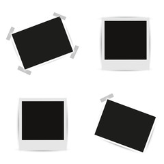 Wall Mural - collection blank photo frames