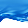 blue silk waves