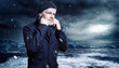 © dbunn - old sailor on a stormy cold night