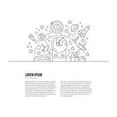 Wall Mural - Space Line Concept