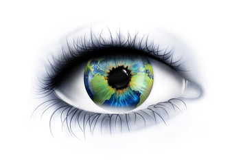 planet is in the eye
