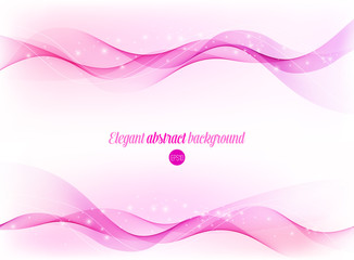 Poster - Abstract shiny wavy background. 