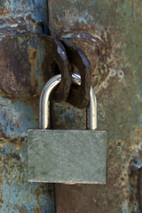 Wall Mural - old padlock background