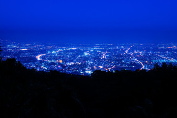 Sticker - Night view of Chiangmai province