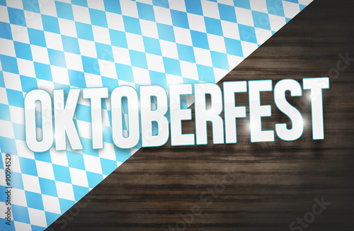 Bavaria Oktoberfest Wooden Background