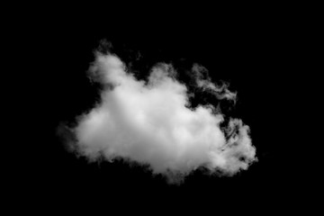 Wall Mural - clouds on black background