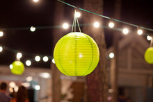 Green Paper Lantern Outdoor Party