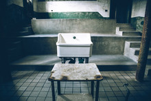 Sink In Old Abandoned Hospital