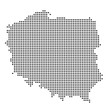 Polen - Karte als Punkte