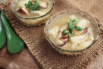 Canvas Print - Chinese soup or fish maw soup