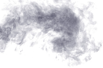 Wall Mural - Abstract steam on a white background.