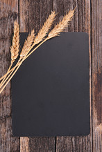 Black Board And Wheat