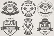 © VITAMIN - Set of Vintage Motor Club Signs and Label