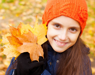 Poster - Girl at autumn