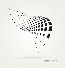 Wall Mural - Vector halftone dots.