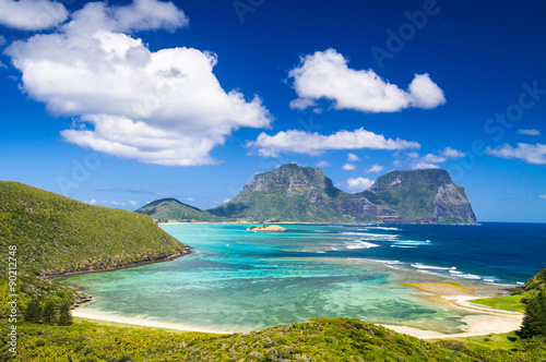 Fototapeta na drzwi i meble Widok na lagunę Lord Howe Island, Australia