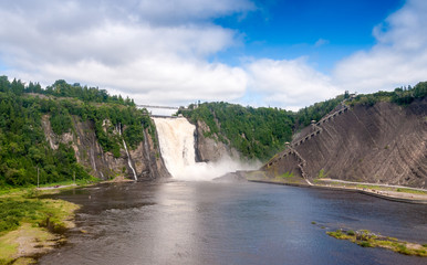 Sticker - Stunning view of Montmorency Falls, Canada