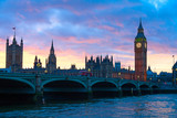 Fototapeta Big Ben - London. Big Ben clock tower.