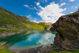 Fototapeta Do pokoju - Small high mountain lake with transparent