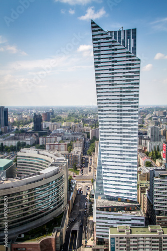 Naklejka na szybę WARSAW, POLAND URBAN LANDSCAPE - JUNE 2